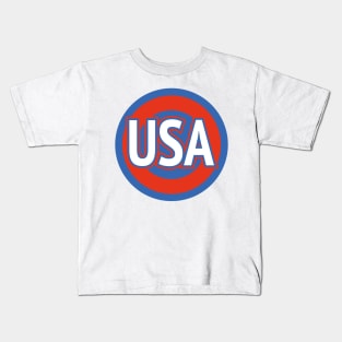 USA superhero logo Kids T-Shirt